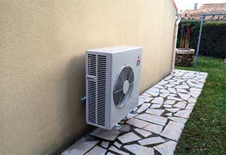 Instalación de una bomba de calor.