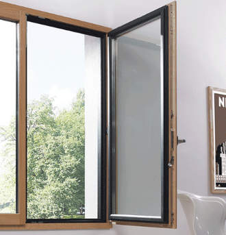 Ventana de madera / aluminio